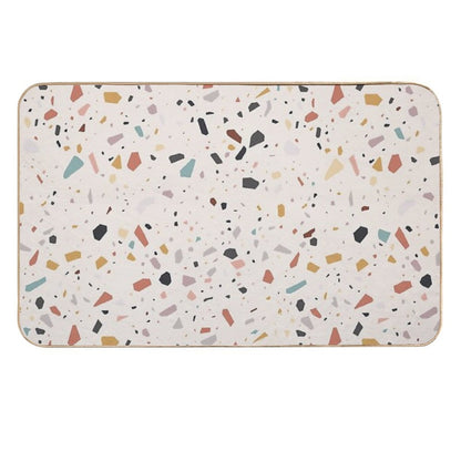 Colorful Aesthetic Terrazzo Design  Slip-Resistant Bath Mat