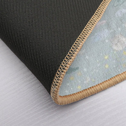 Sparkle - Light Blue Durable Bath Mat