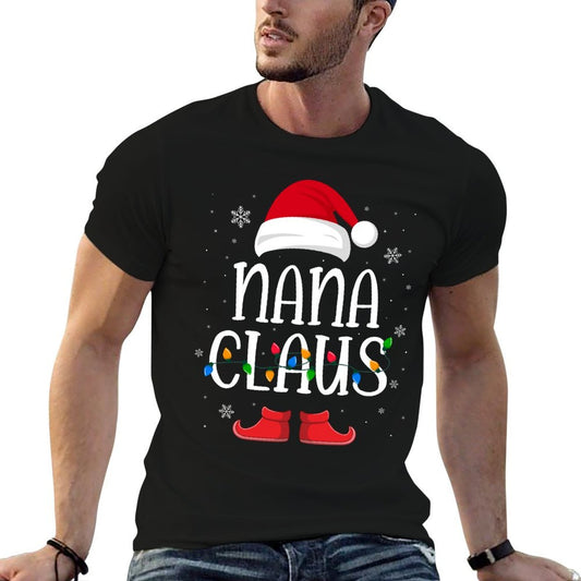 Nana Santa Claus Hat With Xmas Light Christmas Holiday  Affordable Price T-Shirt