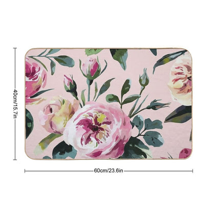 Graceful Watercolor Blossoms - Beautiful Nature Art  Anti-Trip Bath Mat