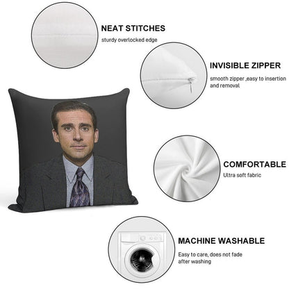 MICHAEL SCOTT Steve Carell The Office TV Show NBC Soft Style Accent Throw Pillow