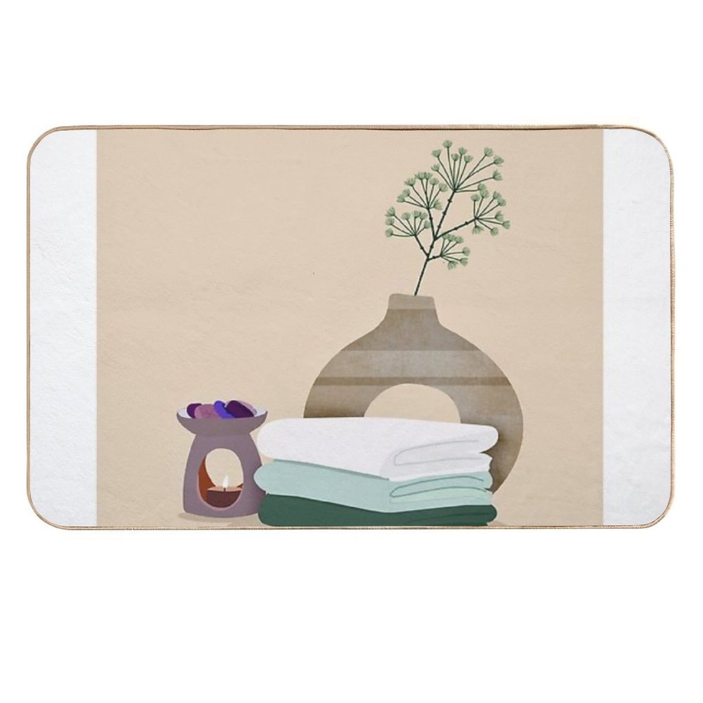 Wall Art for Wellness Lovers  Stain-Proof Bath Mat