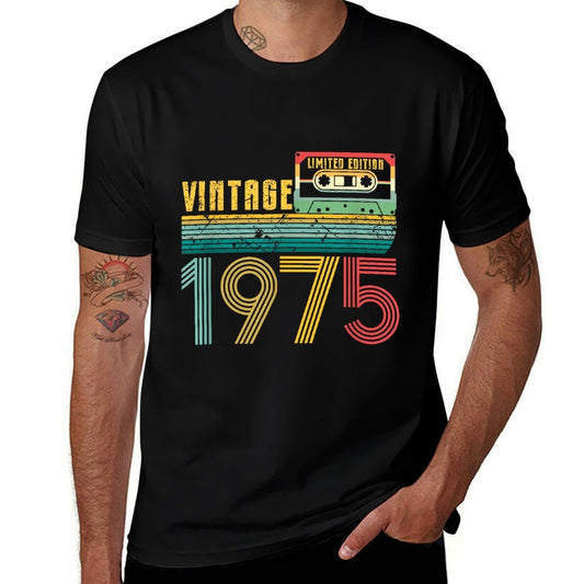 50 Year Old Gifts Vintage 1975 50th Birthday  Vintage-inspired T-Shirt