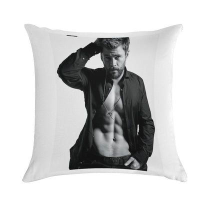 Chris Hemsworth Sexy Soft Bedroom Essential Throw Pillow