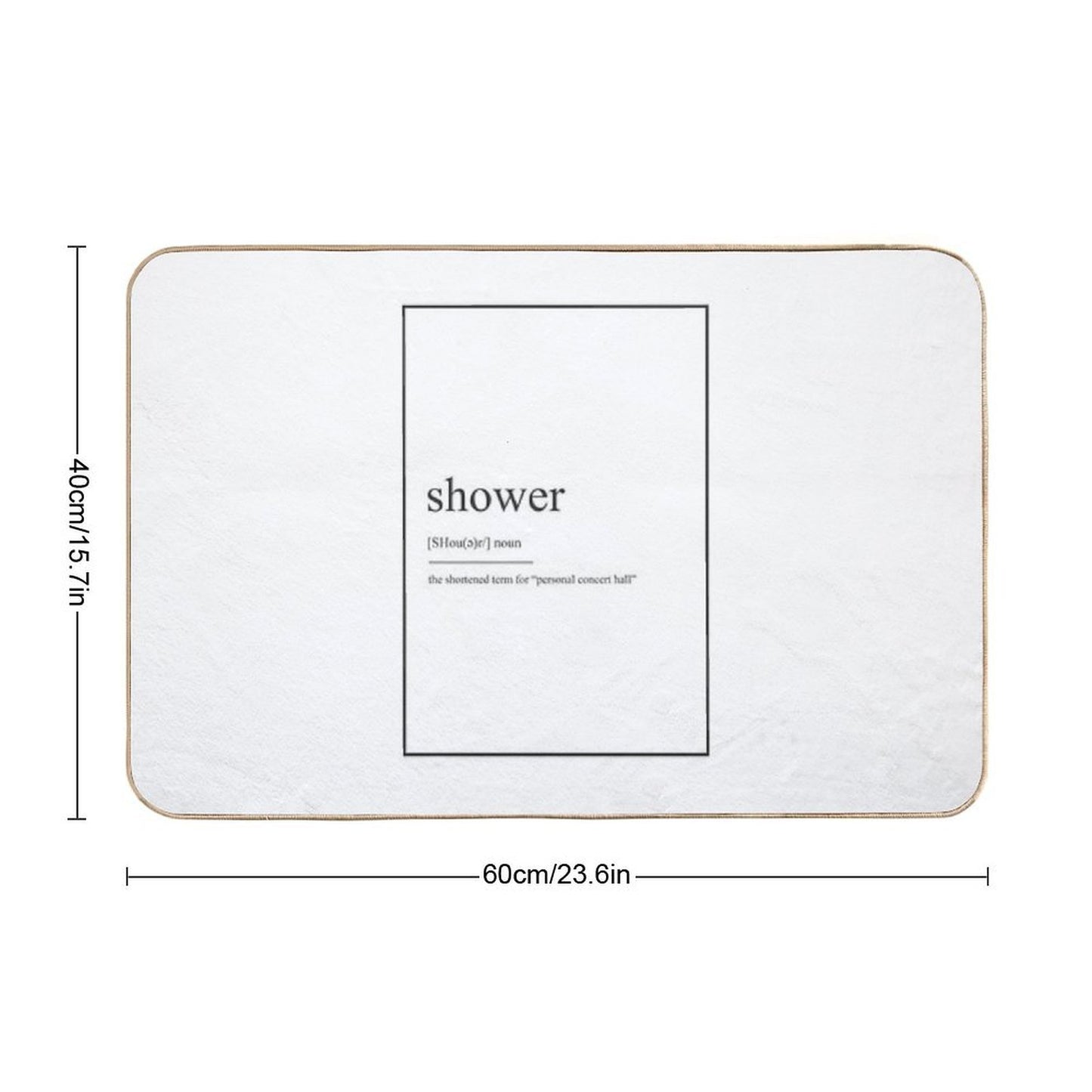 Shower 489 Watercolor Map Yoga Quote Definition De  Versatile Bath Mat