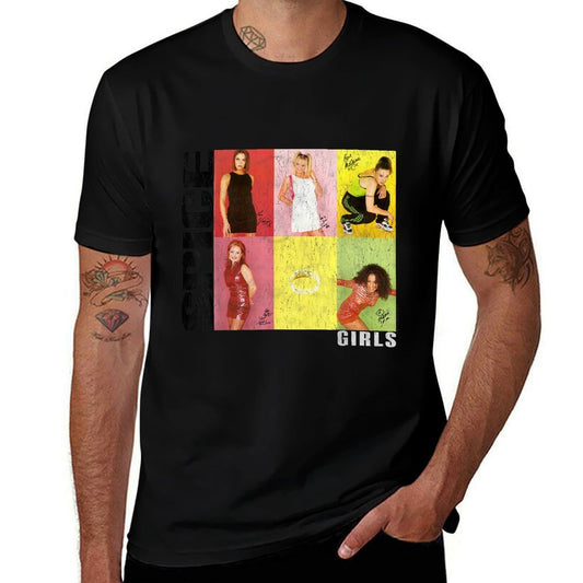 Official Spice Girls Signitures  Polyester Blend T-Shirt