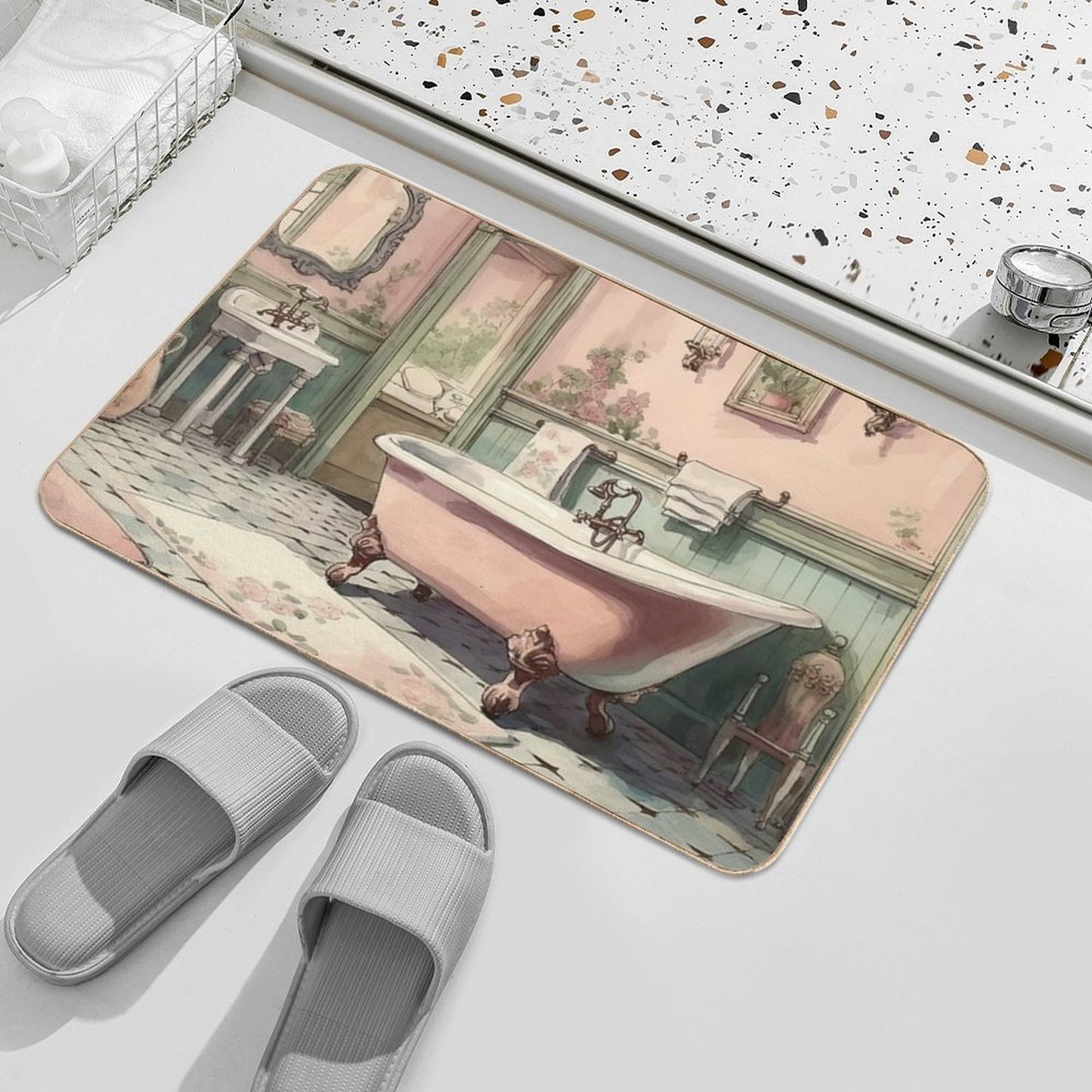 Beauty Bath V  Rapid-Drying Bath Mat