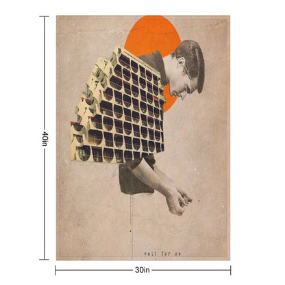 Wait For Me Machine-washable Throw Blanket