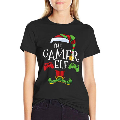 Gamer Elf Christmas Family Matching Funny Im The Gaming Elf  Stretchy T-Shirt