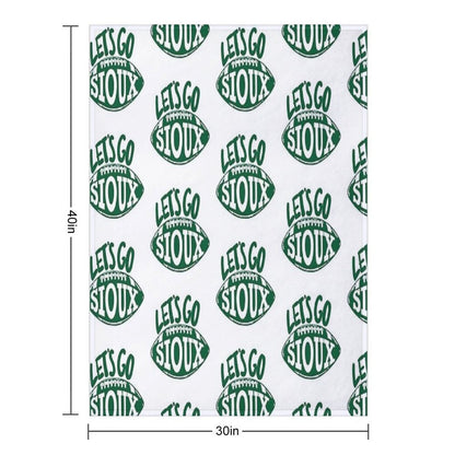 Let’s Go Sioux Easy Care Throw Blanket