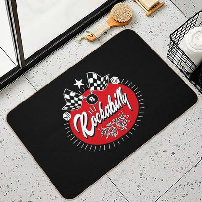 Rock And Roll Sock Hop Dance Rockabilly Music Vintage 50s 60s 70s 80s  Toxin-Free Bath Mat
