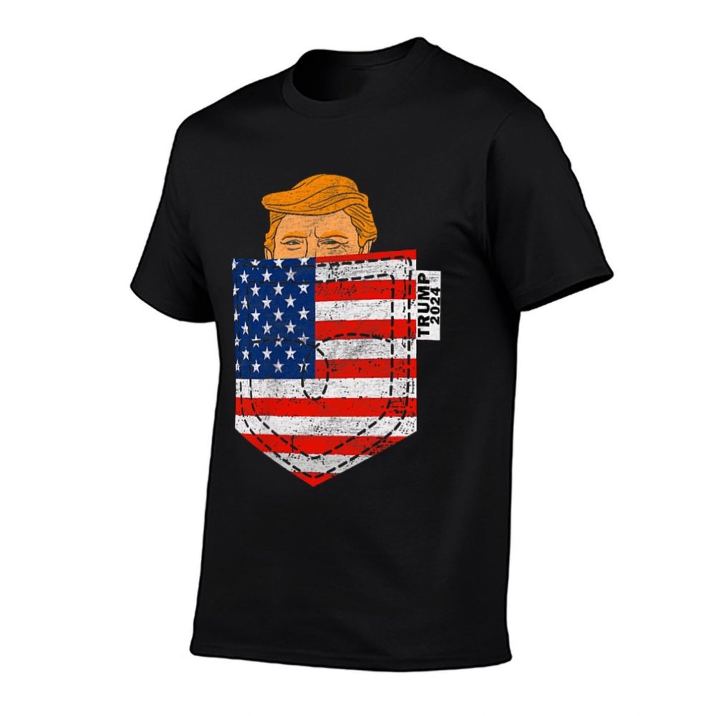 Trump Won 2024 President 47th Trump In Your Pocket Vectory  Graphic-printed T-Shirt