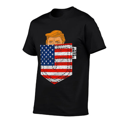 Trump Won 2024 President 47th Trump In Your Pocket Vectory  Graphic-printed T-Shirt
