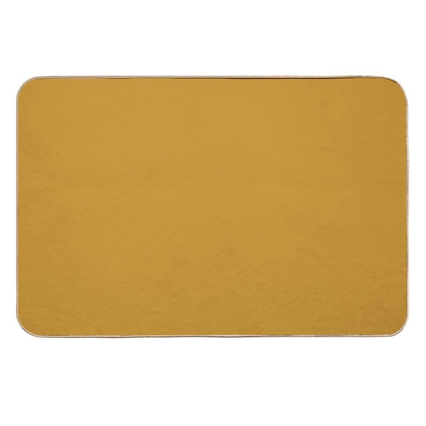 Dark Mustard Yellow Solid Durable Bath Mat
