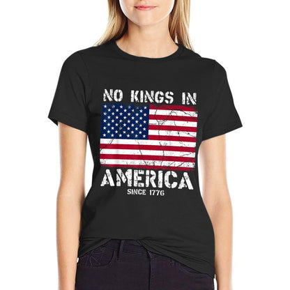 Vintage No Kings Since 1776 USA 4th Of July Free  Quick-drying T-Shirt
