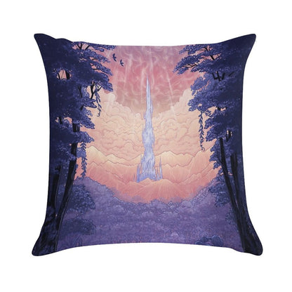 First Steps in Lakeland - Final Fantasy XIV Soft Luxury Feel Throw Pillow