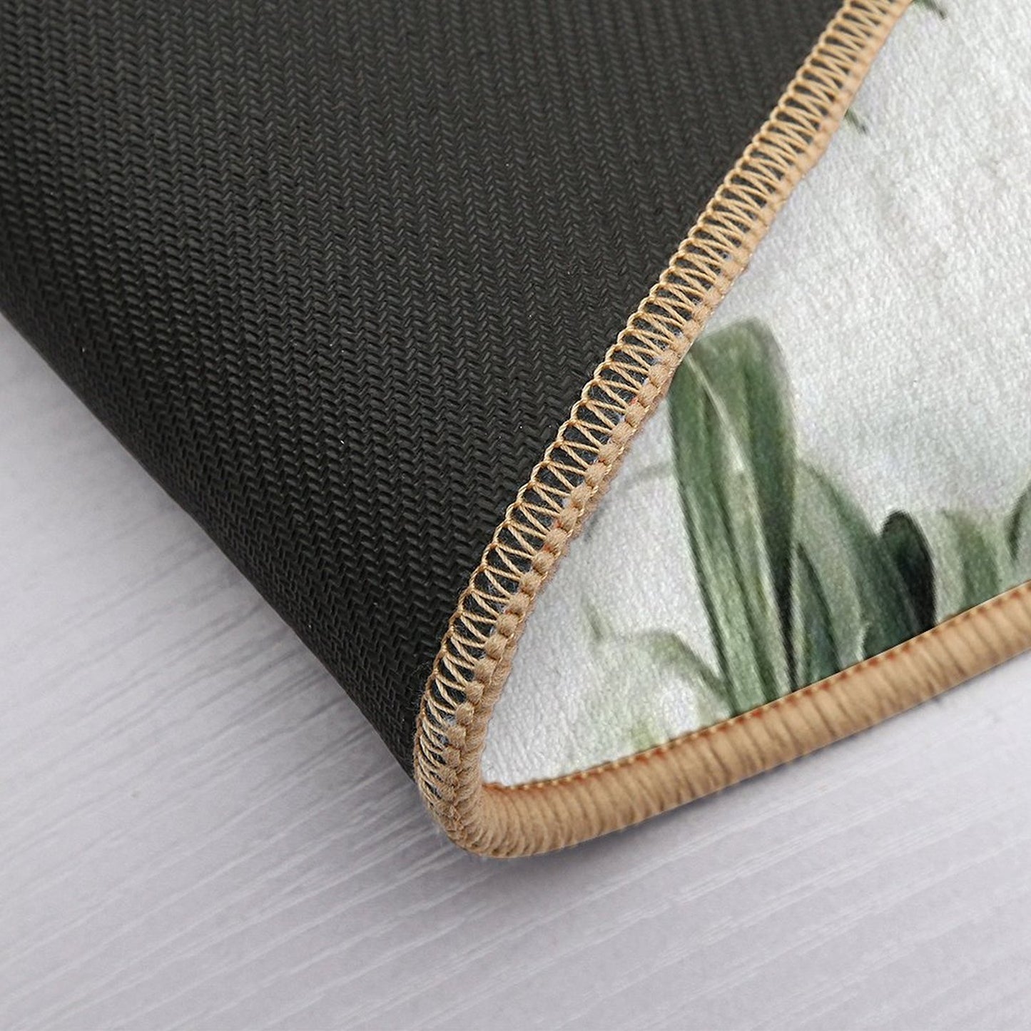 Leaf Pattern  Easy To Clean Bath Mat