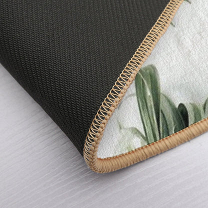 Leaf Pattern  Easy To Clean Bath Mat