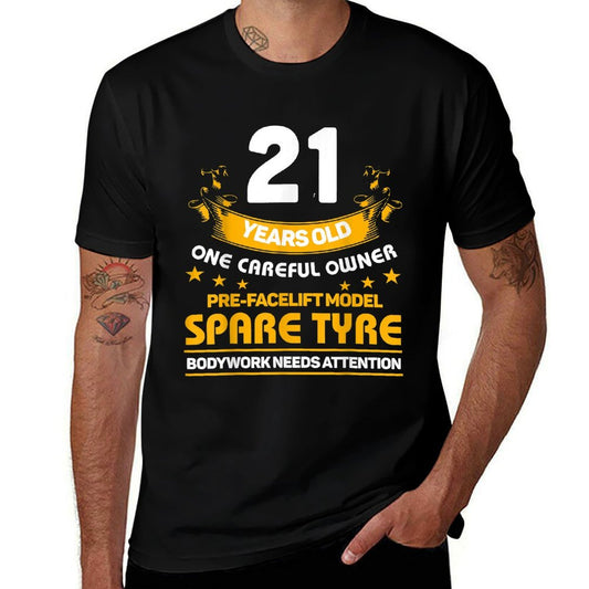 21 Years Old One Careful Owner 21st Birthday Gifts  Relaxed-fit T-Shirt
