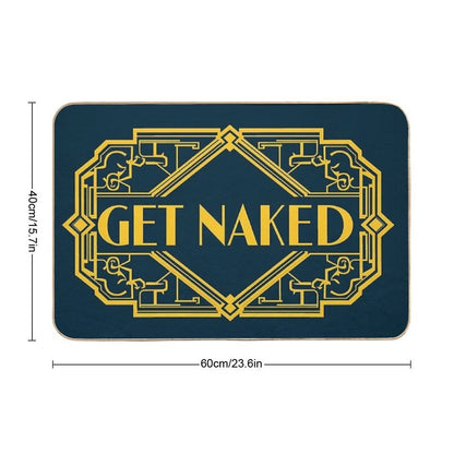 Get Naked - Fun Bathroom  Easy Maintenance Bath Mat