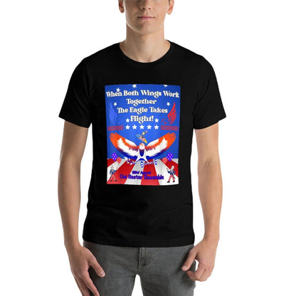 Best 4th of July, Liberal, Conservative, Right Left Wing  Vintage-inspired T-Shirt