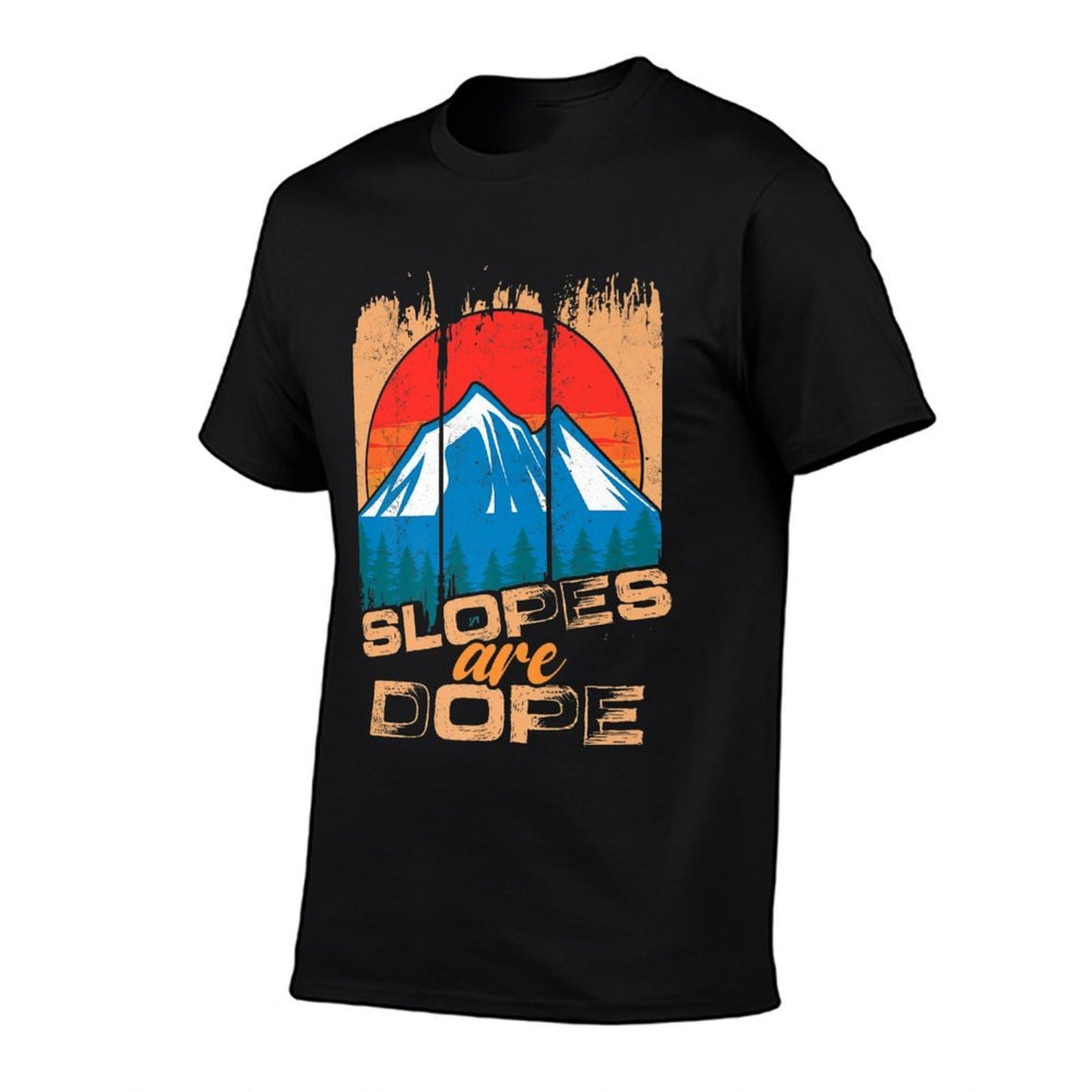 Slopes Are Dope  Mountains Winter Sports  Skiing Ski Premium  Oversized Silhouette T-Shirt