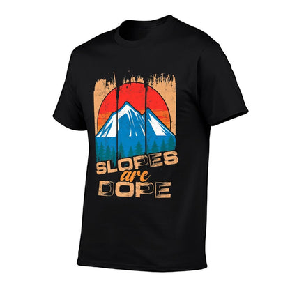 Slopes Are Dope  Mountains Winter Sports  Skiing Ski Premium  Oversized Silhouette T-Shirt