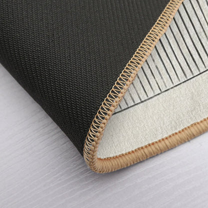 Arch Balance Blue - Mid Century Modern  Repositionable Bath Mat