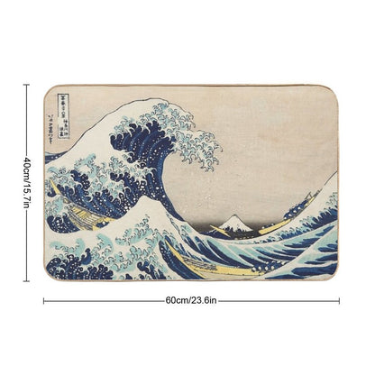 Great Wave of Kanagawa  Pet-Safe Bath Mat