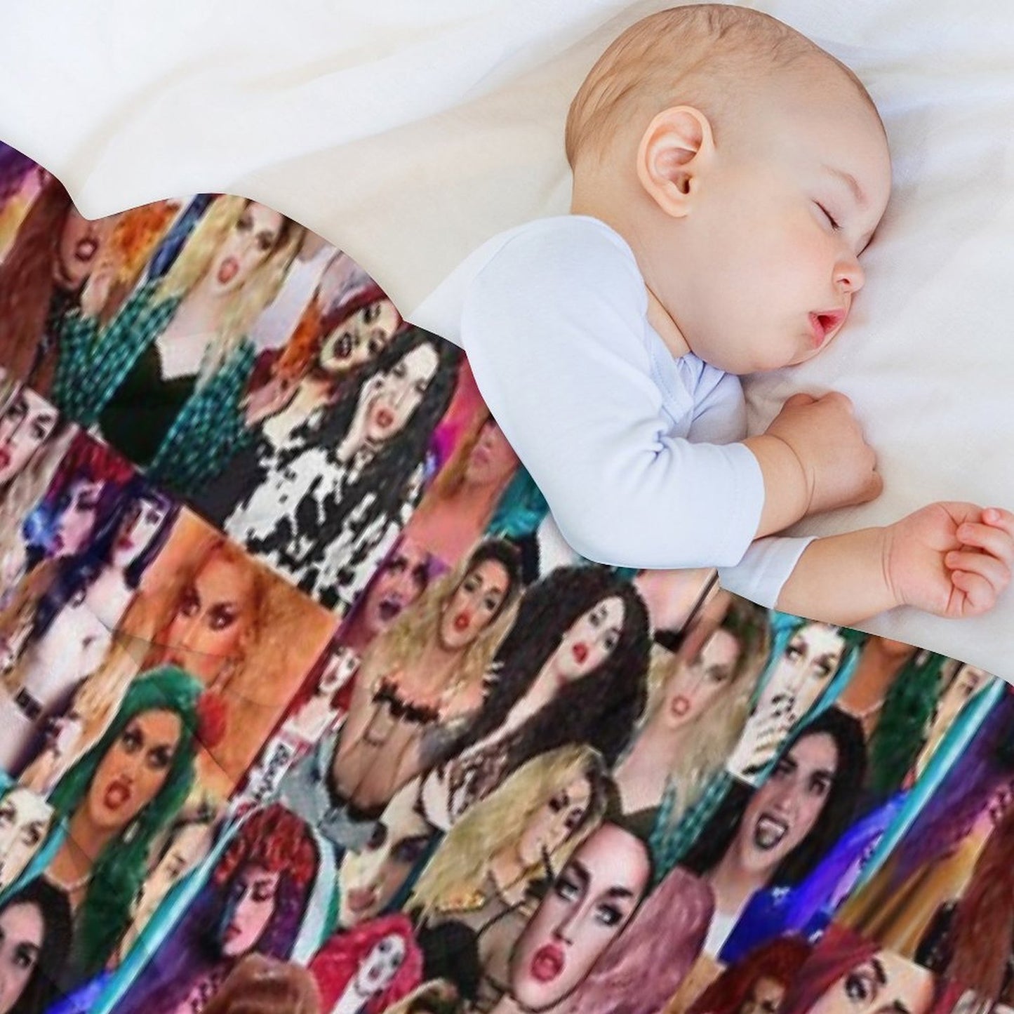 Adore Delano Collage Plush Throw Blanket