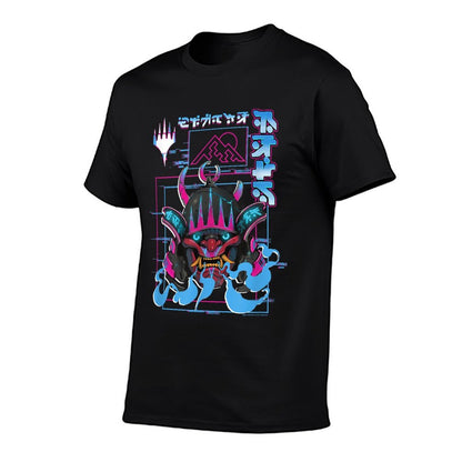 Magic The Gathering Kamigawa Neon Samurai Poster  Versatile T-Shirt
