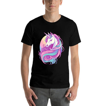 Majestic Sunset Unicorn Art Mystical Creature Fantasy  Eco-friendly Material T-Shirt
