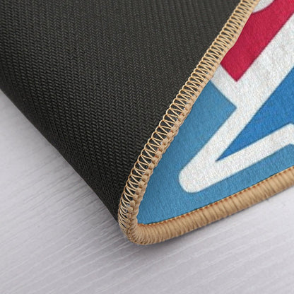 Gym Ball Symbol  Easy To Clean Bath Mat