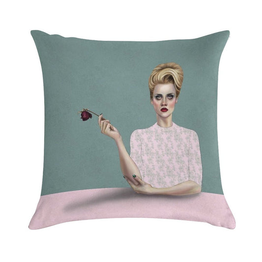 Rose Soft Ultra-Soft Texture Throw Pillow