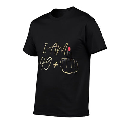 I Am 49 Plus 1 Middle Finger For A 50th Birthday  Eco-friendly Material T-Shirt