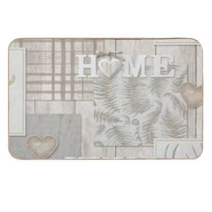 Home Collage  Stain-Proof Bath Mat