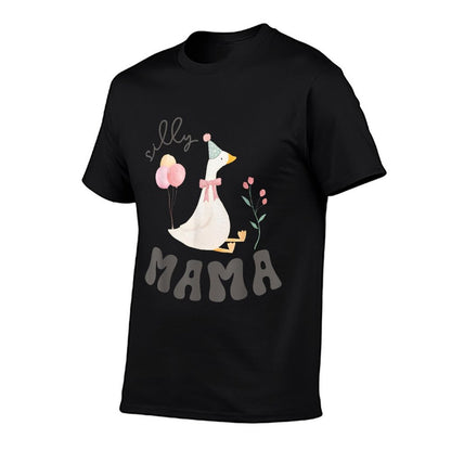 Silly Mama Silly Goose Mom Birthday Family Matching Party  Slim-fit Cut T-Shirt