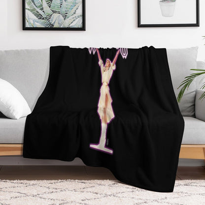 XANADU Kira Olivia Newton-John - Purple Glow Shrink-resistant Throw Blanket