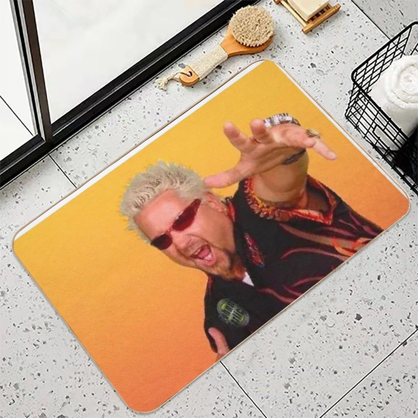 Guy Fieri  Repositionable Bath Mat