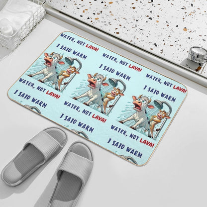 Hot Shower Disaster!  Odorless Bath Mat