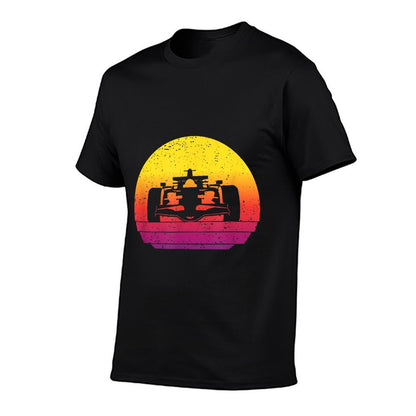 Racing Car Retro Style Vintage Trendy Pattern T-Shirt