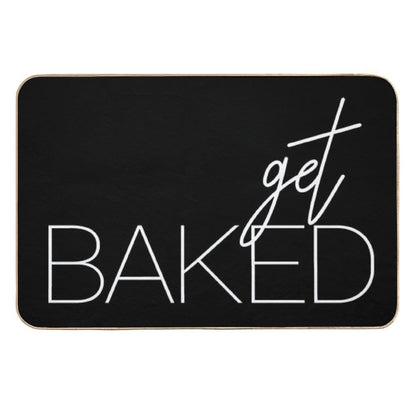 Get Baked White  Toxin-Free Bath Mat