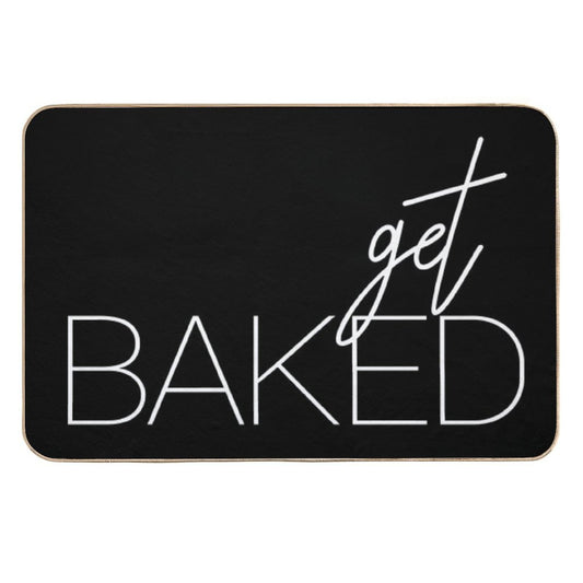 Get Baked White  Toxin-Free Bath Mat