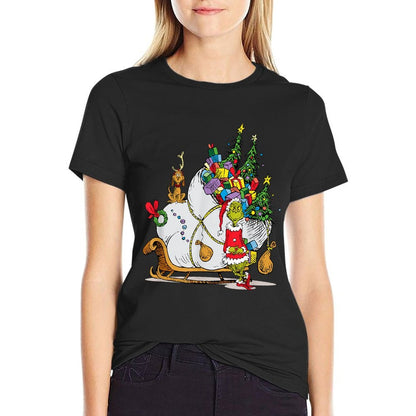 Dr. Seuss Grinch Sleigh T-shirt  Easy-care T-Shirt