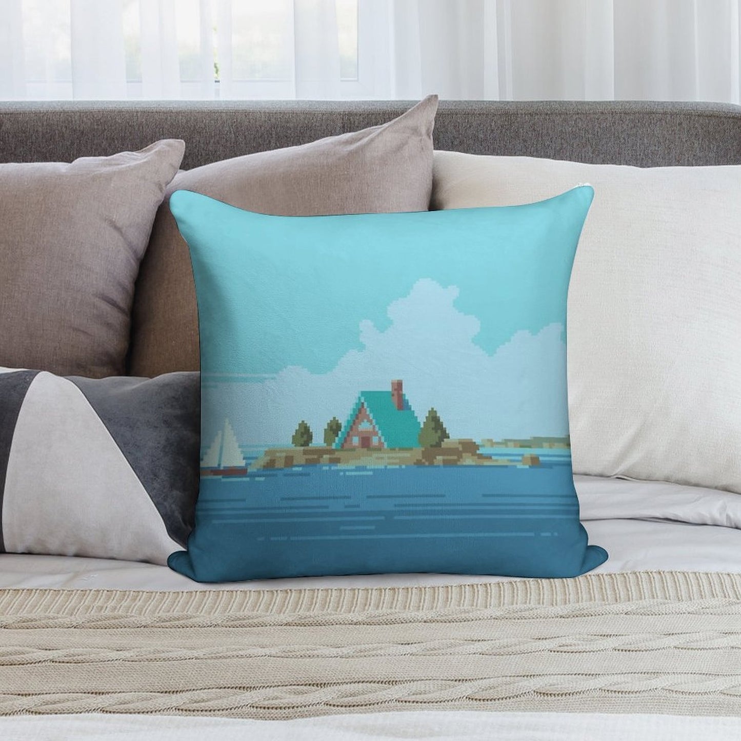 My Favorite Place Soft Easy Maintenance Throw Pillow