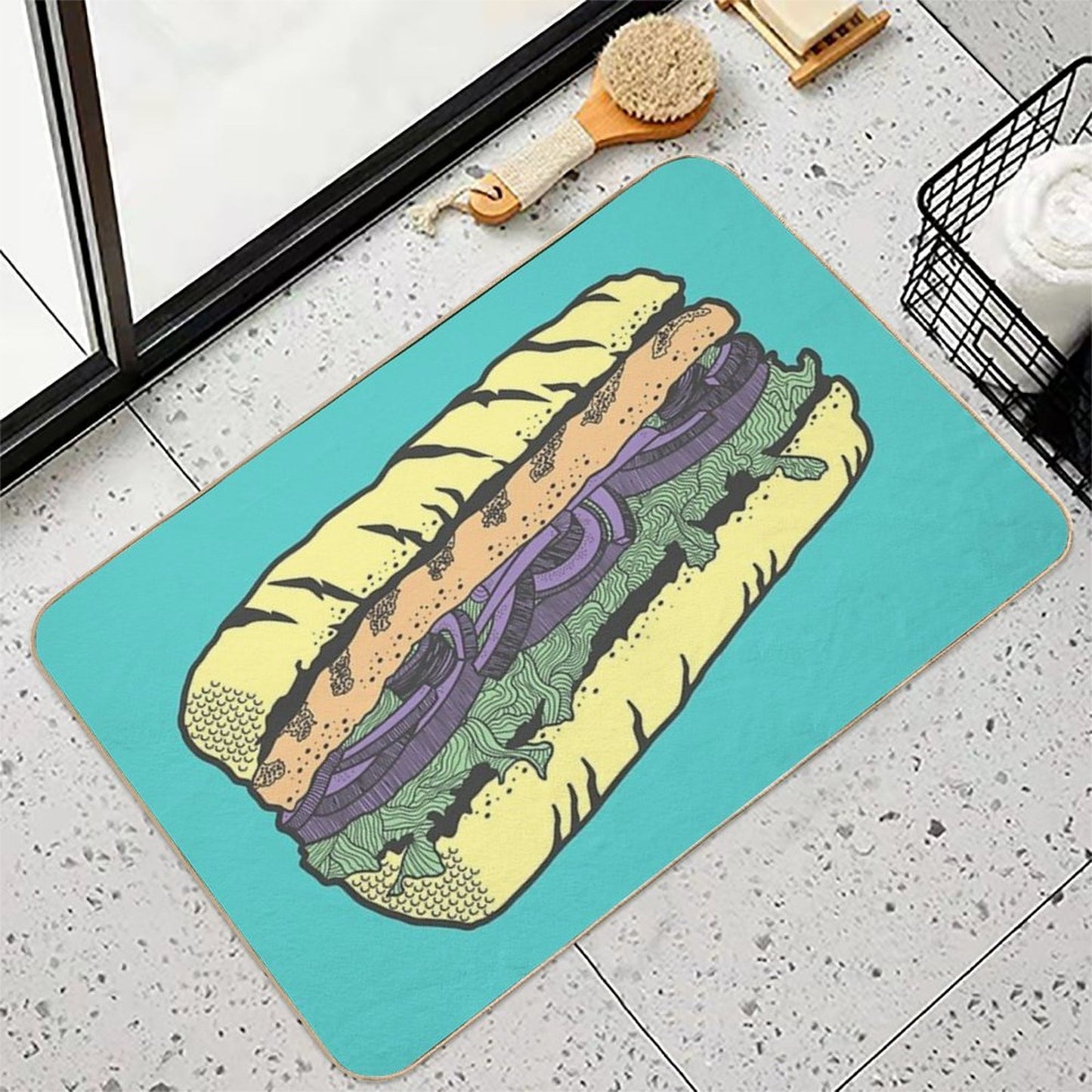 Food Masquerade  Odorless Bath Mat