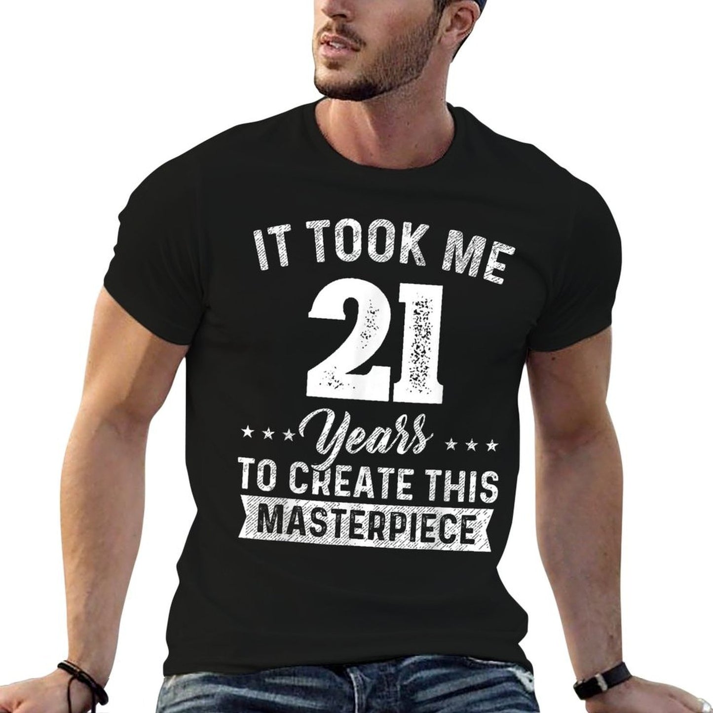 It Took Me 21 Years Masterpiece 21st Birthday 21 Years Old  Slim-fit Cut T-Shirt