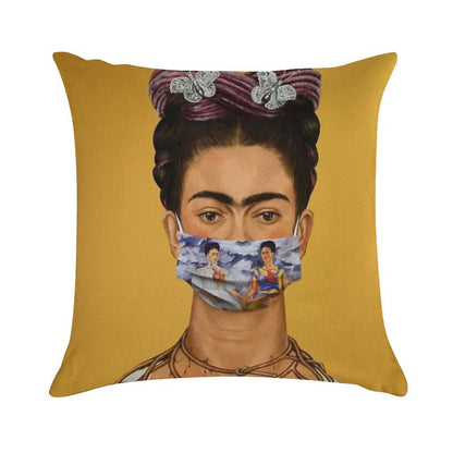 Frida Kahlo in 2020 Soft Skin-Friendly Throw Pillow