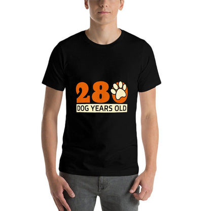 280 Dog Years Old Funny 40th Birthday Gifts Dogs Lover  Slim-fit Cut T-Shirt