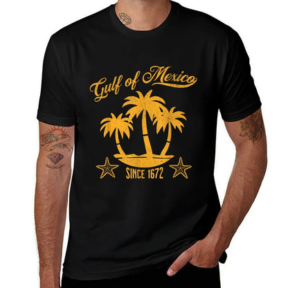 Gulf Of Mexico Name Change America Retro Vintage 1672-2025  High-quality Stitching T-Shirt